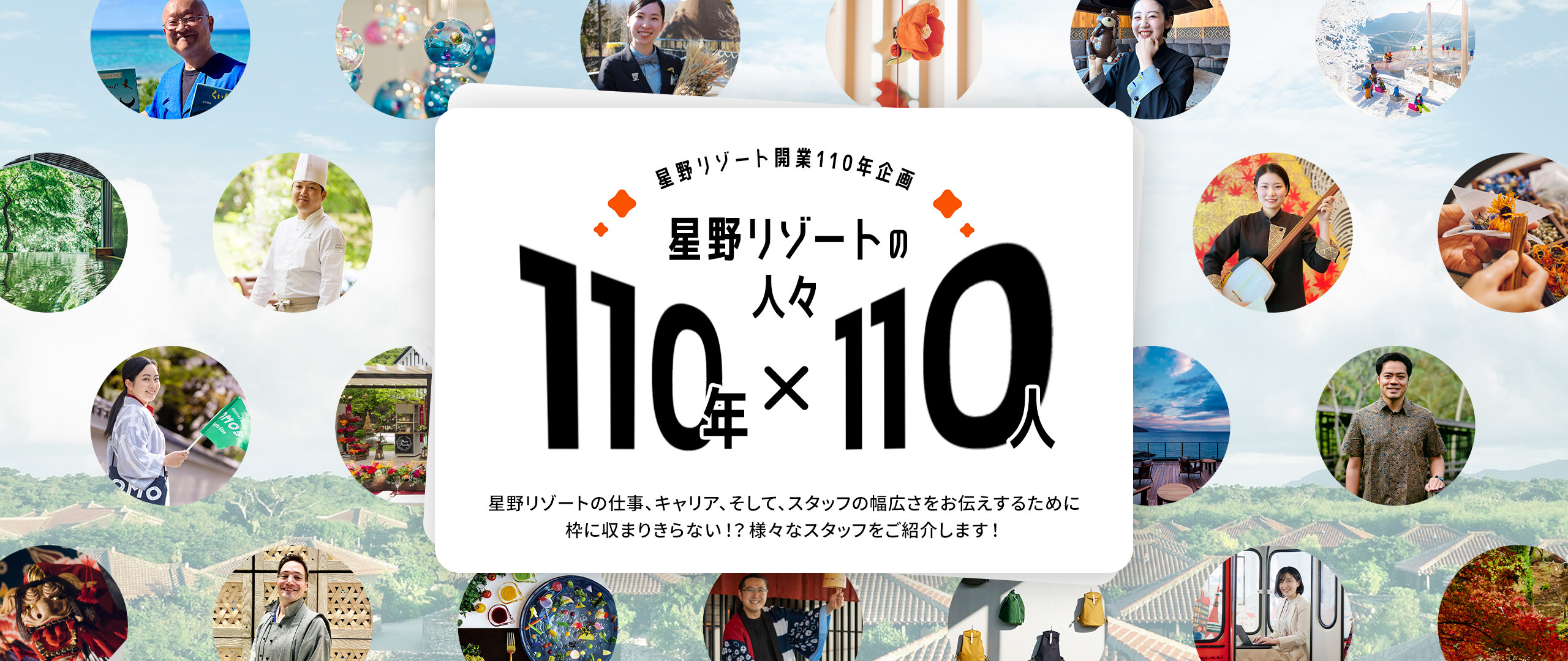 星野リゾート開業110年企画 星野リゾートの人々 110年×110人